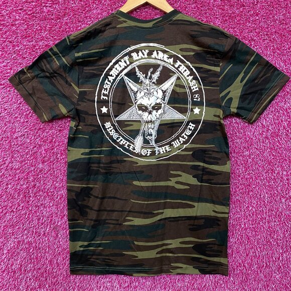 Testament Bay Area Thrash Camo T-Shirt Medium - Picture 4 of 5
